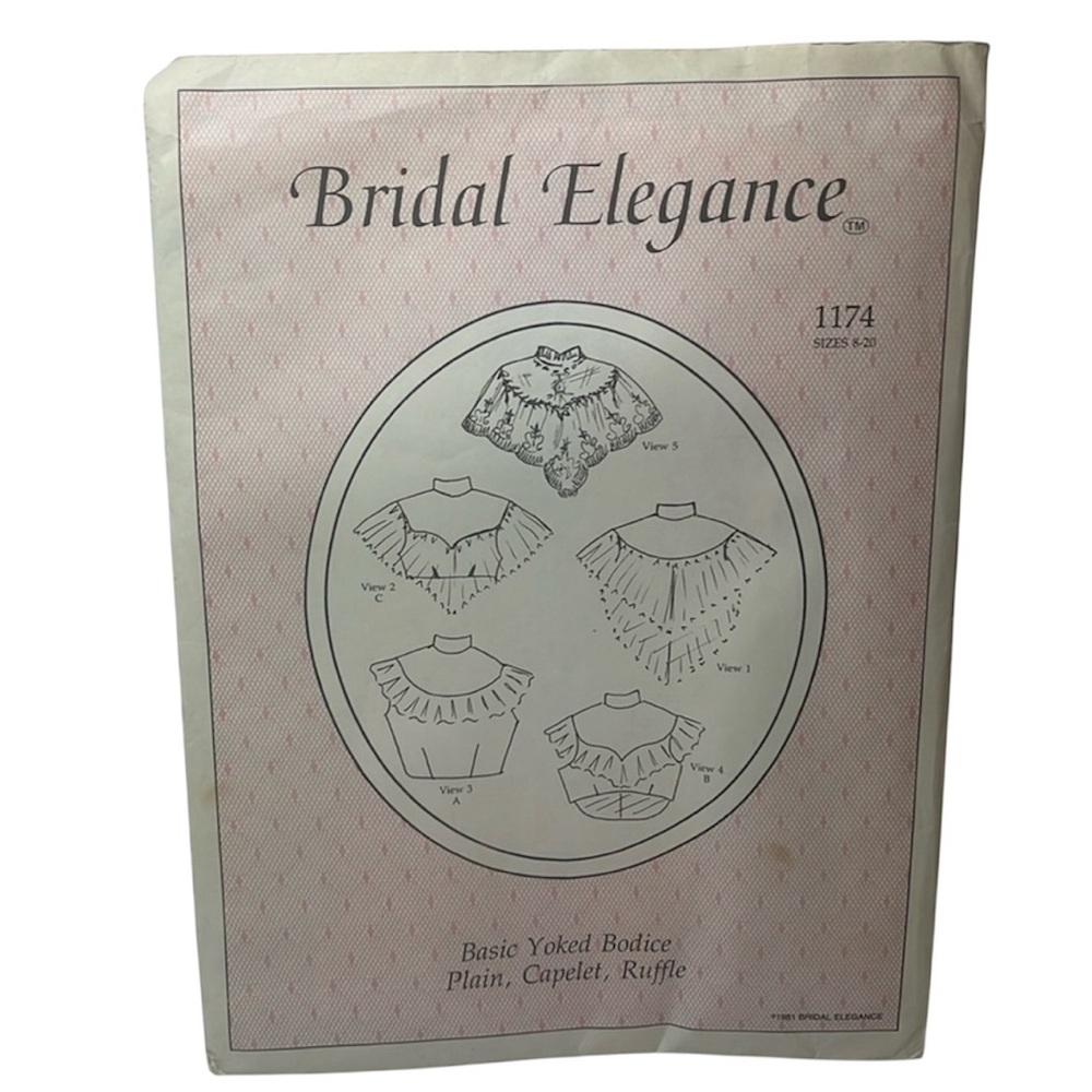 Vintage Bridal Elegance Yoke Bodice Capelet sewing patterns sizes 8-20 IM11